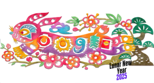 Lunar New Year Google Doodle 2025